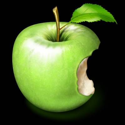 Иконка надкусанного яблока (Apple)
