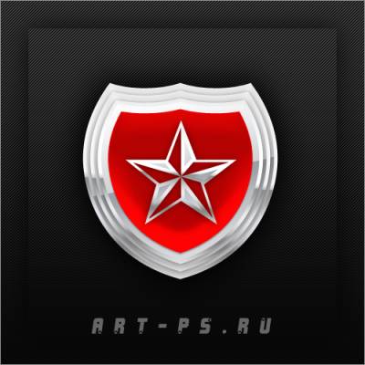 Лого со звездой для сайта или игровой команды
