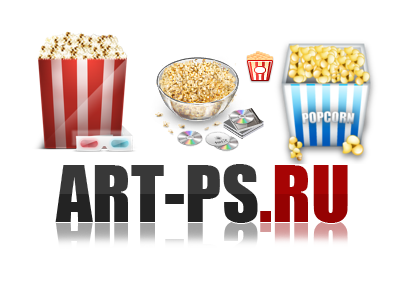 Рендер Иконки на тему Popcorn Поп-корн  Кино Movie
