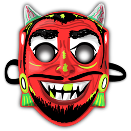 Иконка веселого шаманского дьявола