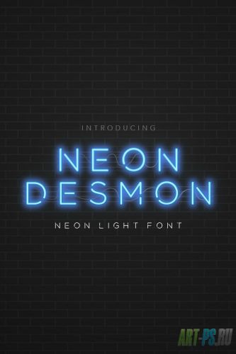 Шрифт Neon Desmon
