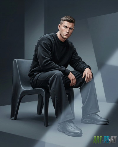 Мужской fashion-портрет в стиле минимализм: готовый промт для нейросетей