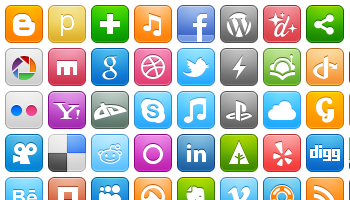 Media Social icon's