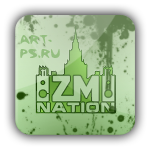 Зеленая PSD аватарка ZMnation